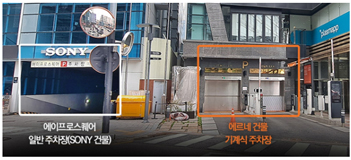 에르네의원 주차장 안내